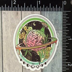 🌀10/$10🌀 Psychedelic 420 Reusable Waterproof Vinyl Sticker Decal